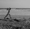 silver print beach boy